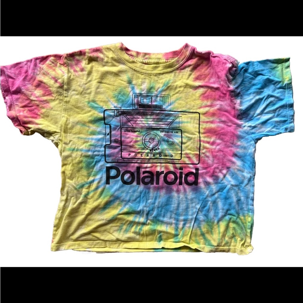 Polaroid tye dye shirt